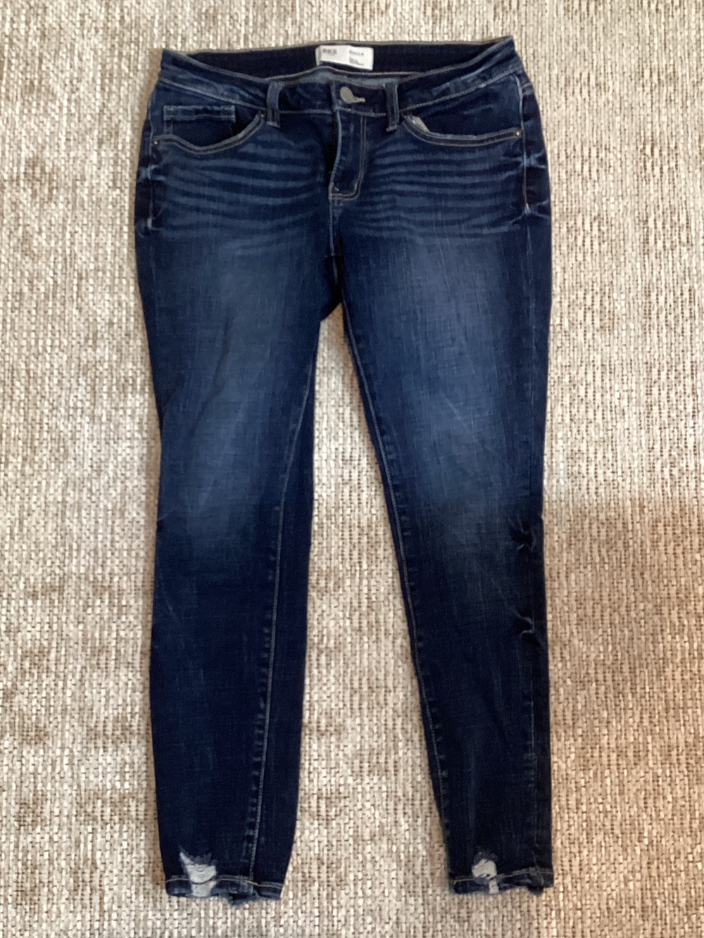 BKE Women's Dark Indigo Stretch Skinny Jeans